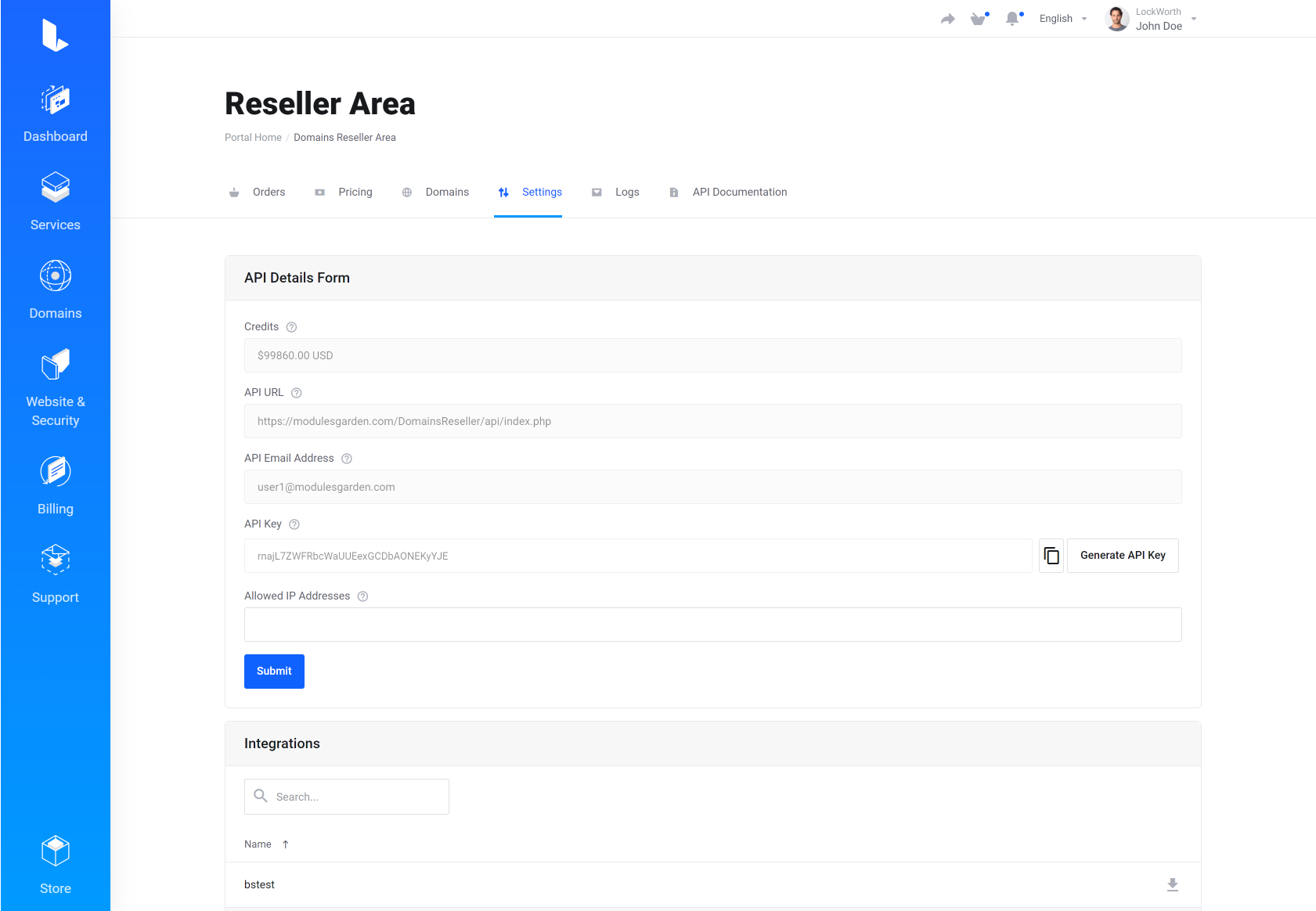 Lagom WHMCS Client Theme - Domains Reseller for WHMCS Module Integration - Default Style