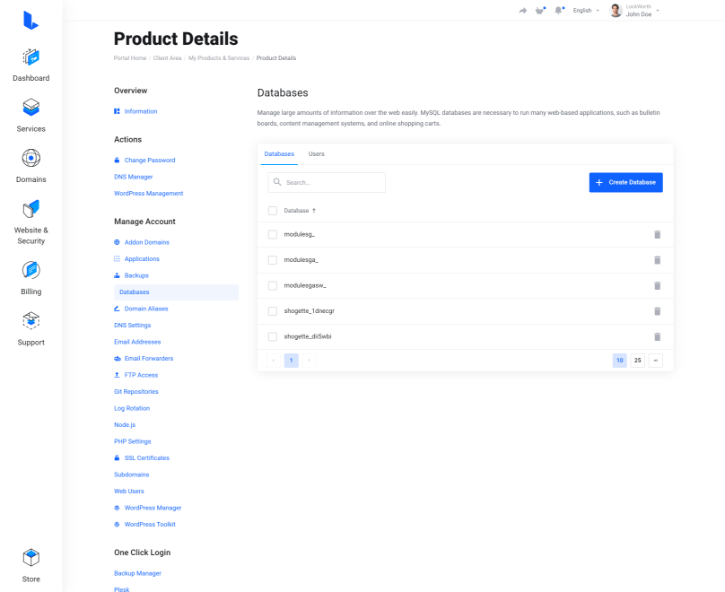 Lagom WHMCS Client Theme - Plesk Extended for WHMCS Module Integration - Gallery Third Image