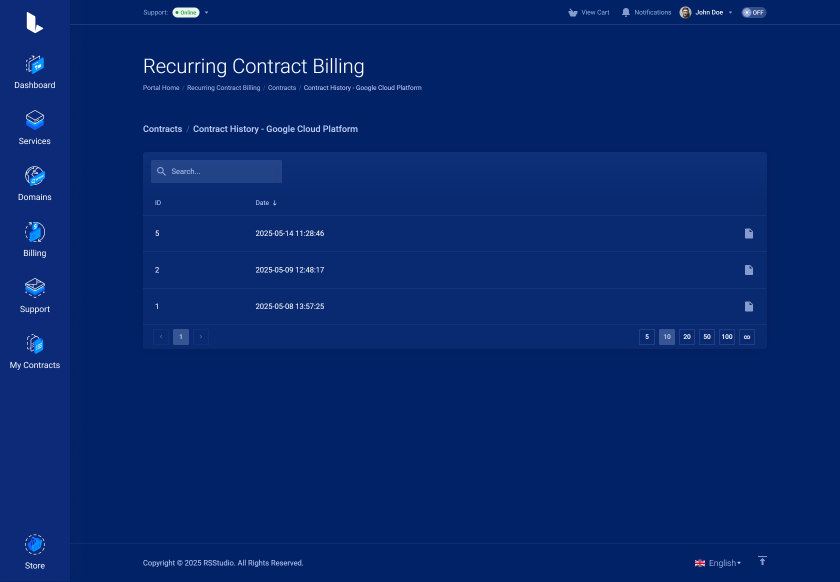 Lagom WHMCS Client Theme - Recurring Contract Billing for WHMCS Module Integration - Futuristic Style