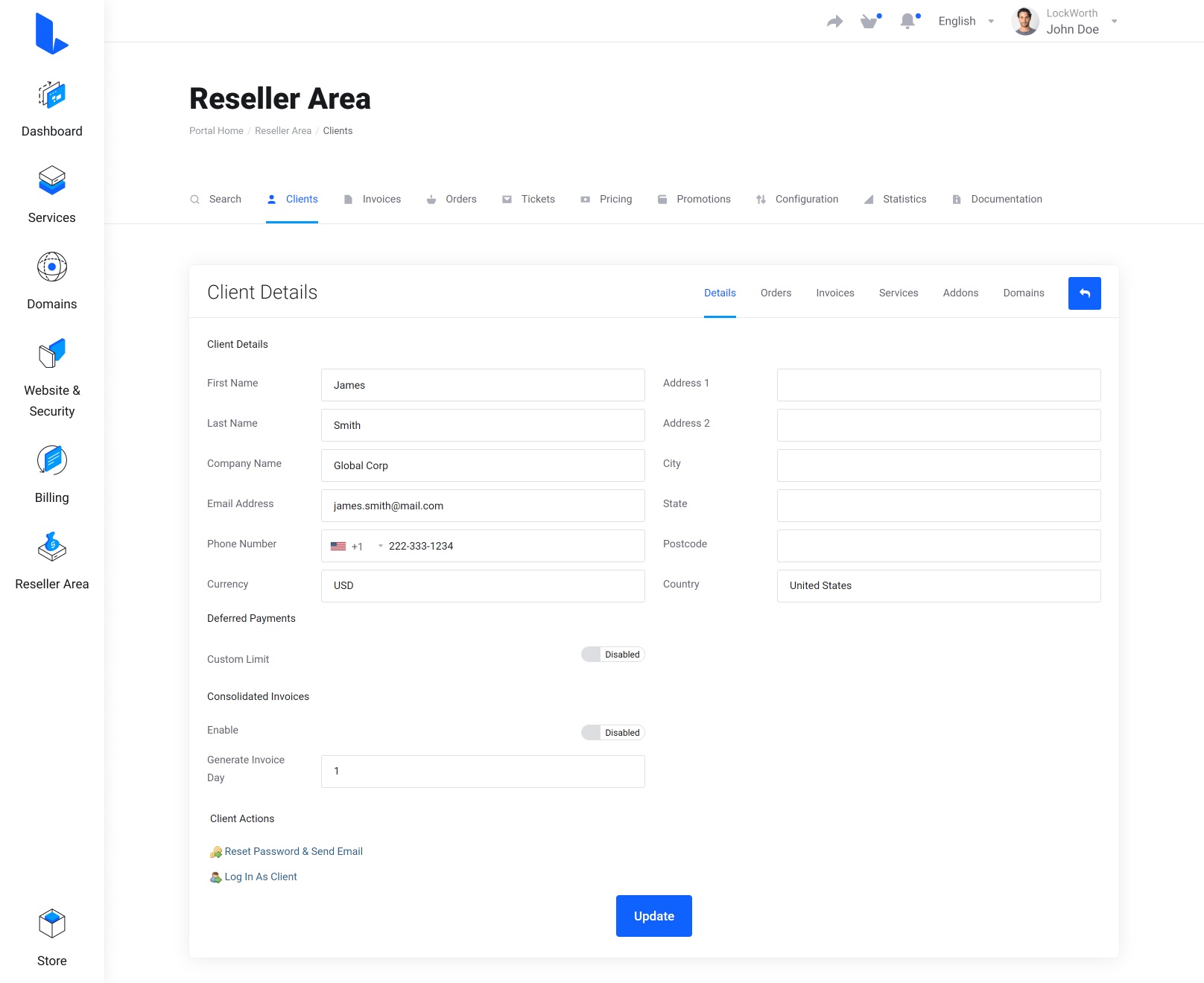 Lagom WHMCS Client Theme - Resellers Center for WHMCS Module Integration - Gallery Fifth Image