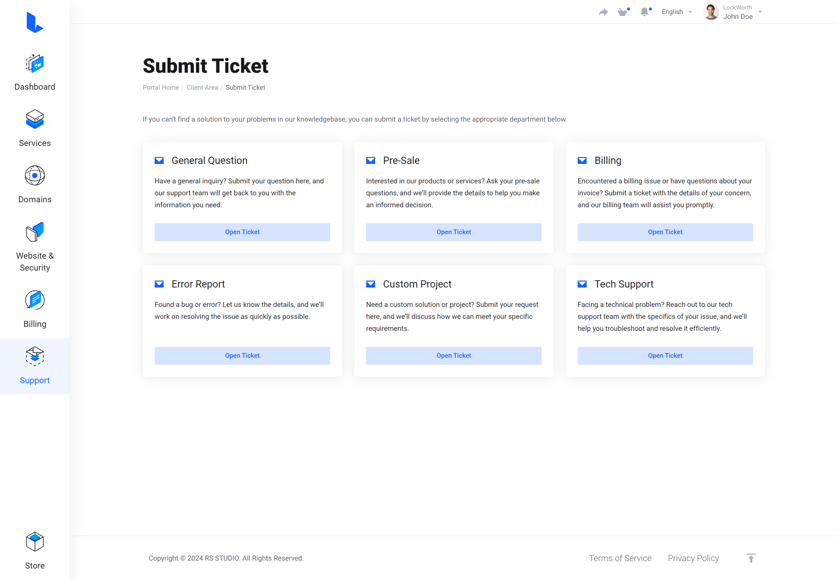 Lagom WHMCS Client Theme - SupportPal for WHMCS Module Integration - Submit Ticket