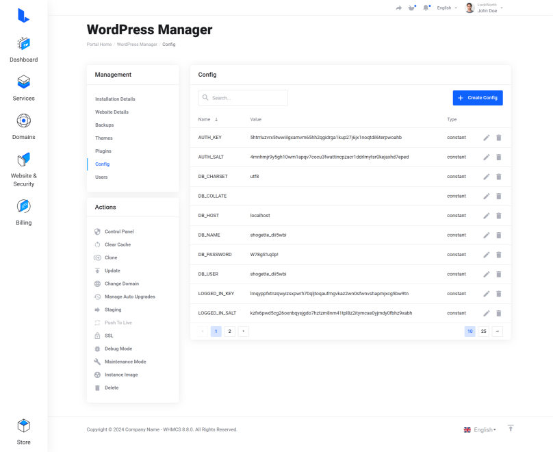Lagom WHMCS Client Theme - WordPress Manager for WHMCS Module Integration - Gallery Sixth Image