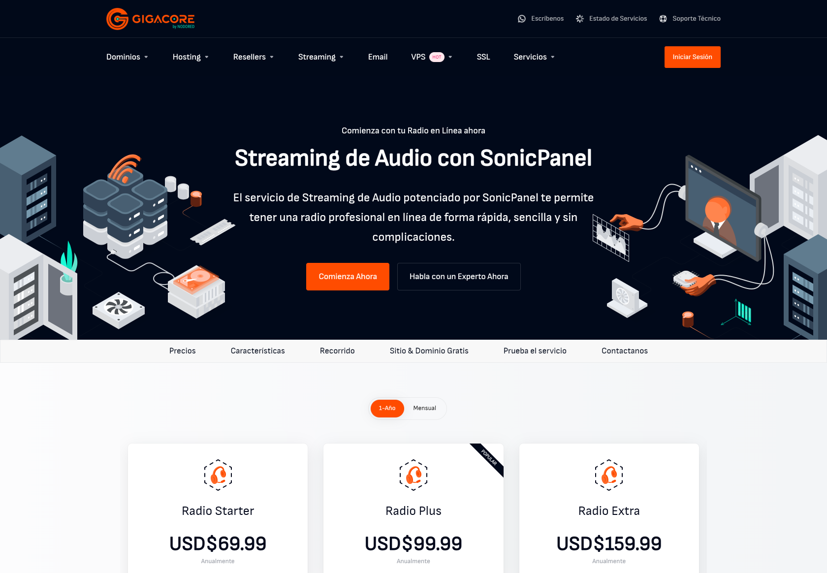 Gigacore Customer Success Story with Lagom WHMCS Products - Gigacore Streaming 