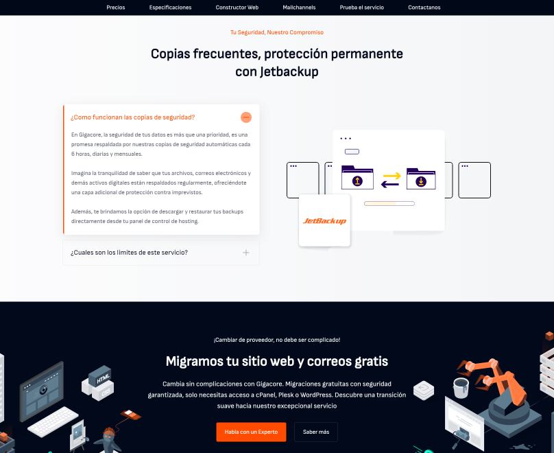 Gigacore Customer Success Story with Lagom WHMCS Products - Jetbackup