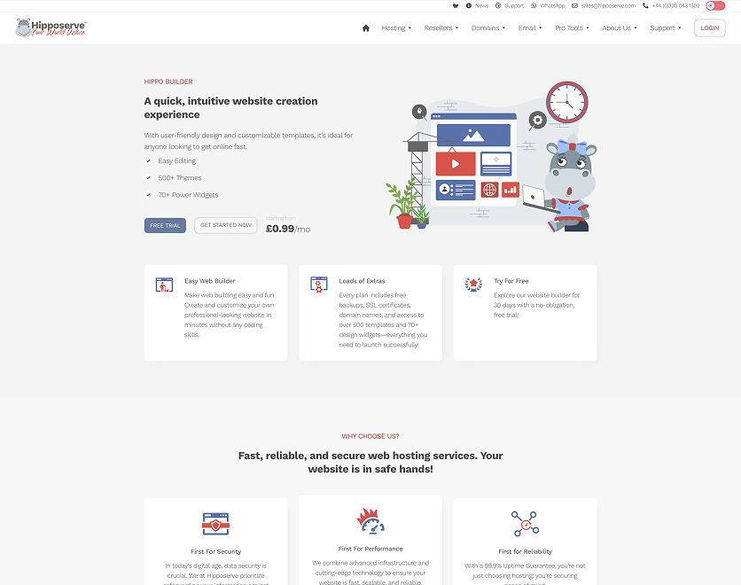 Hipposerve Customer Success Story with Lagom WHMCS Products - Hippo Builder