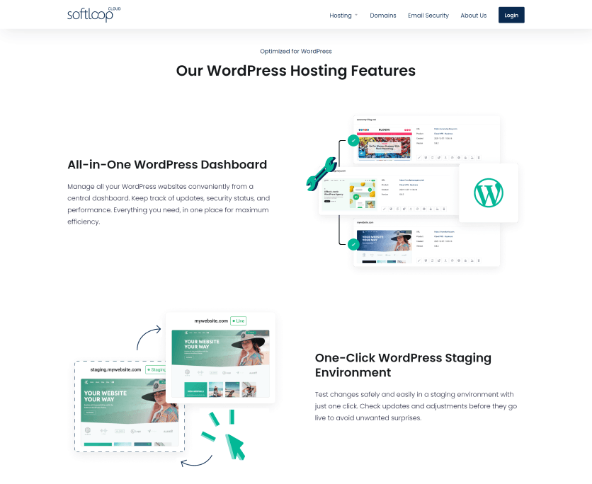 Softloop Customer Success Story with Lagom WHMCS Products - Hosting Features