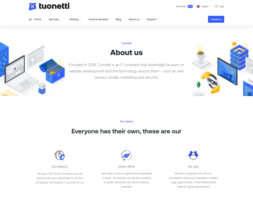 Tuonetti Customer Success Story with Lagom WHMCS Products - About Us
