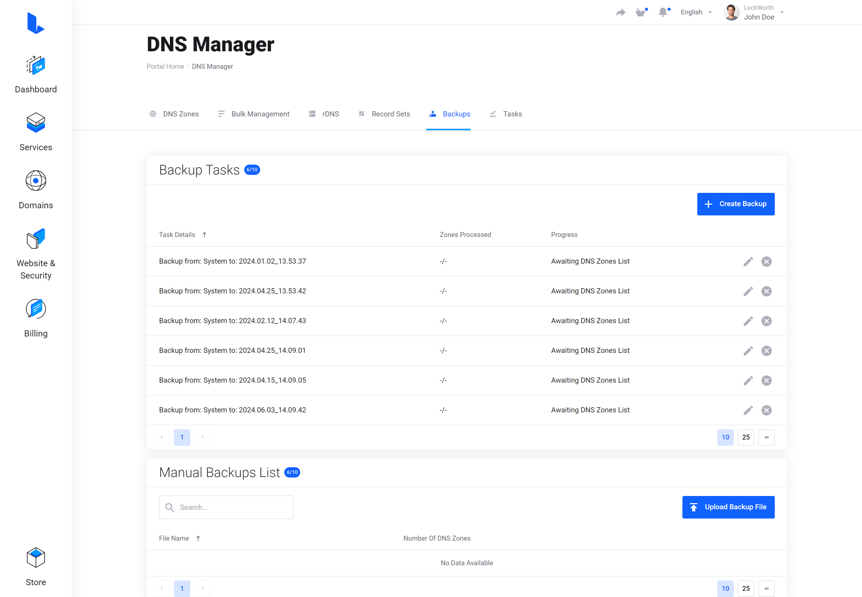 Lagom WHMCS Client Theme - DNS Manager for WHMCS Module Integration - Modern Style