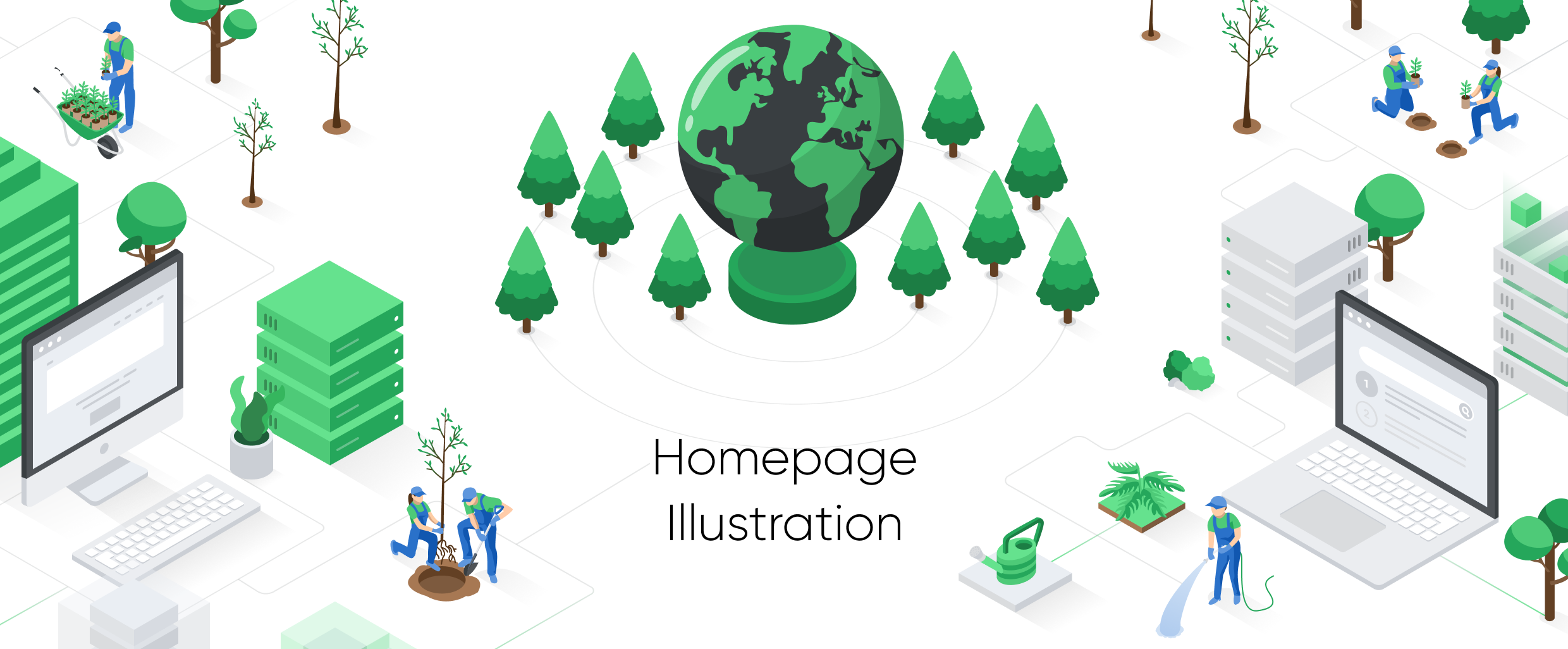 Enviroweb Customer Success Story with Lagom WHMCS Products - Homepage Illustration