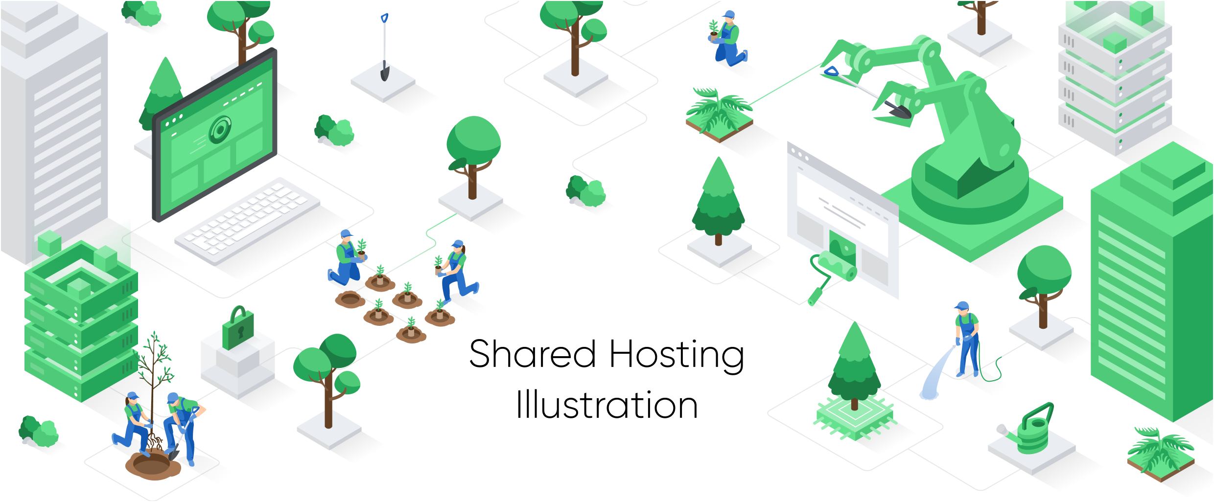 Enviroweb Customer Success Story with Lagom WHMCS Products - Shared Hosting Illustration