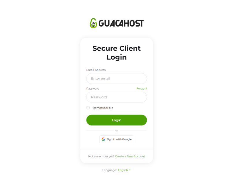 Guacahost Customer Success Story with Lagom WHMCS Products - Client Login