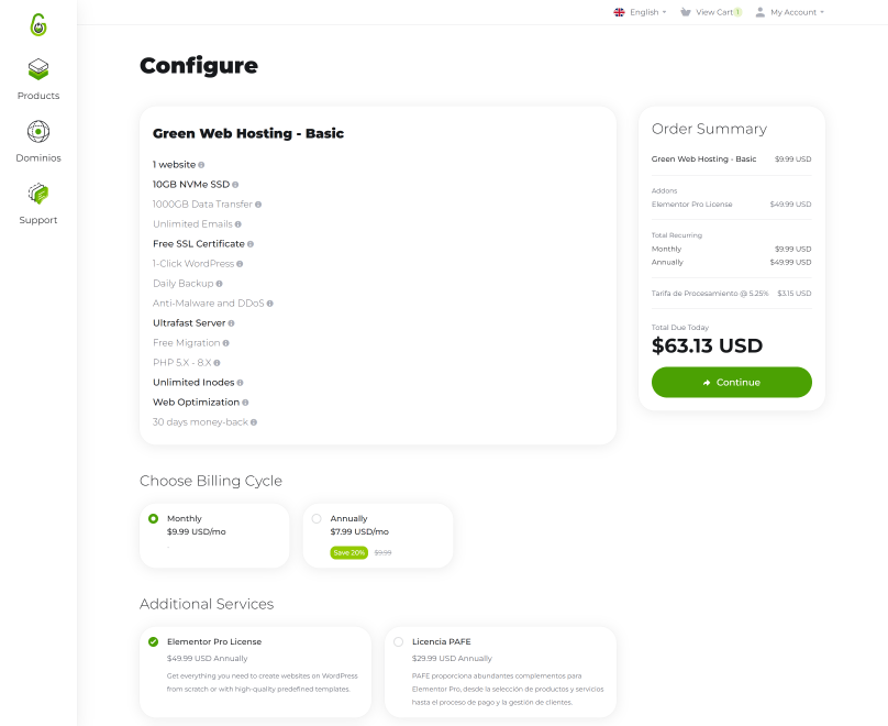 Guacahost Customer Success Story with Lagom WHMCS Products - Configure