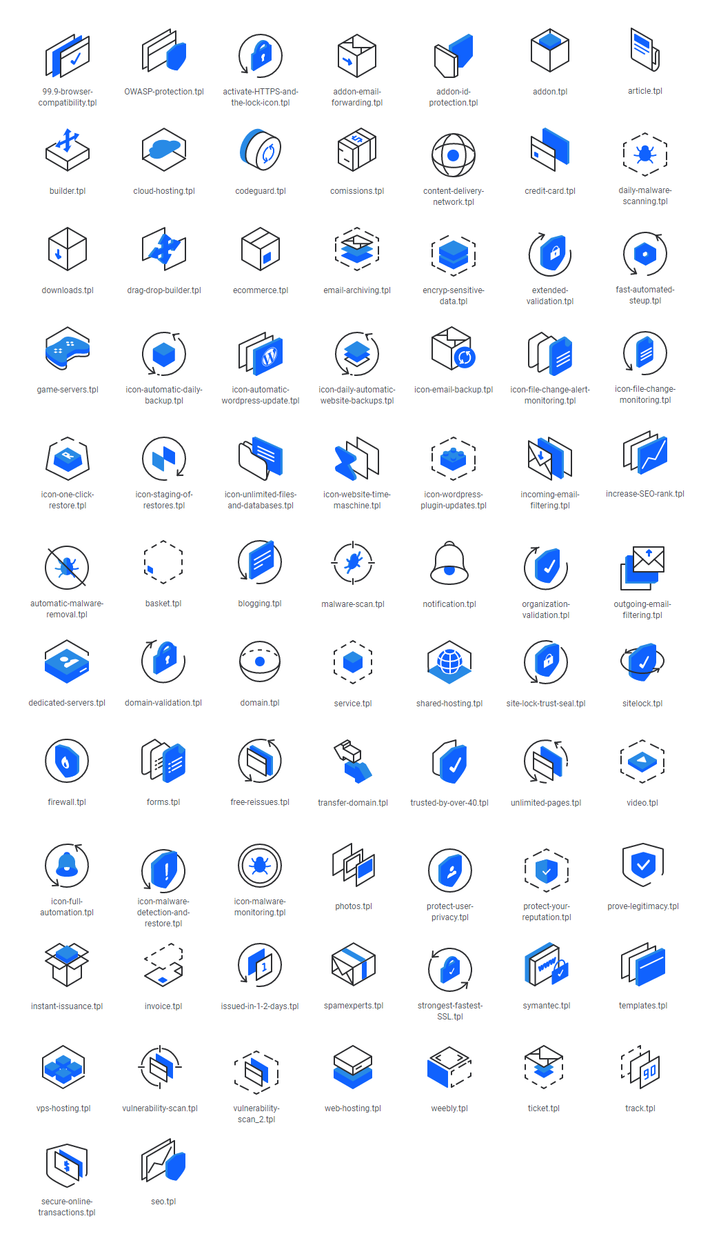 Documentation of Lagom WHMCS Theme - Available Icons