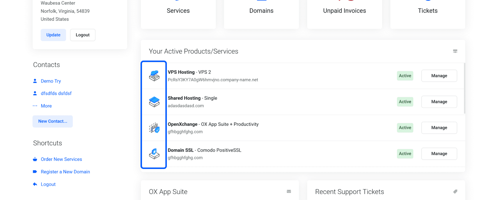 Laogm WHMCS Client Theme 2.4.0 - Product Graphics