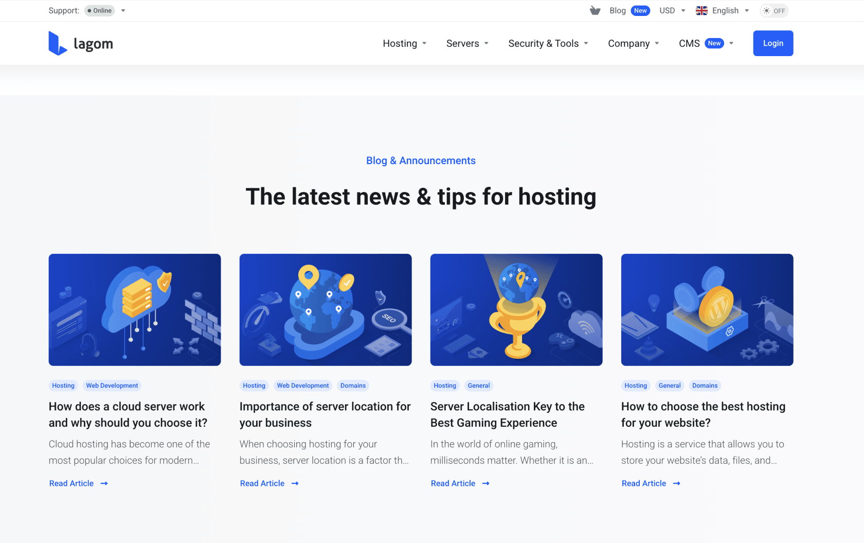 Lagom WHMCS Website Builder 1.2.0 - Latest News