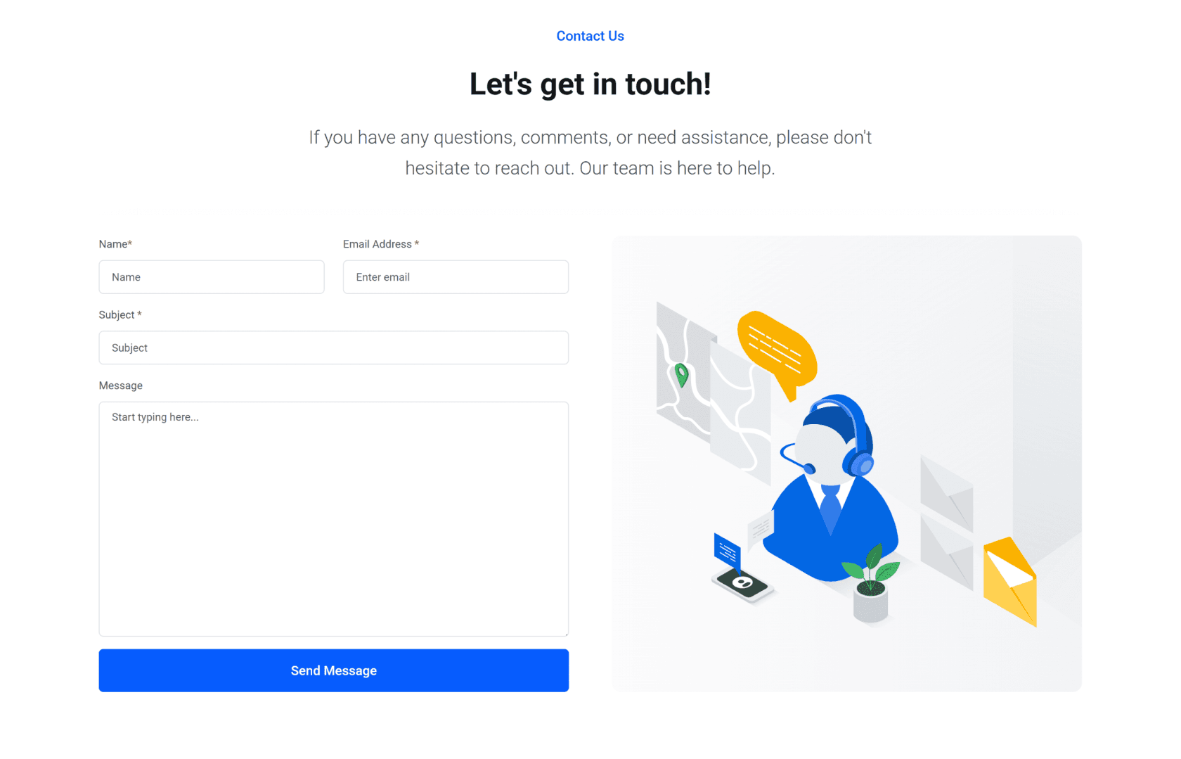 Lagom WHMCS Website Builder 1.2.0 - WHMCS Support Department Contact